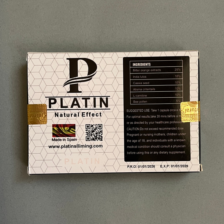 کپسول پلاتین اسلیمینگ اصل نچرال افکت اسپانیا | PLATIN Slimming